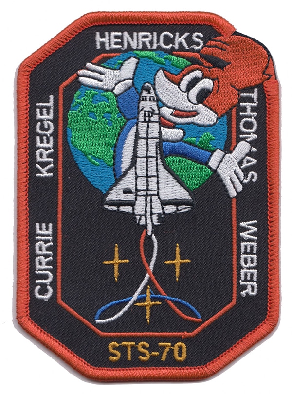 STS-70 Pie vert
