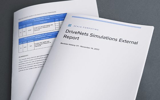 Scala Computing DriveNets Simulations External Report