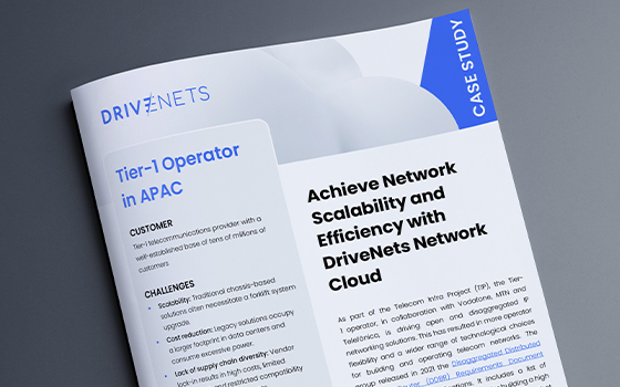 Achieve Network Scalability and Efficiency with DriveNets Network Cloud