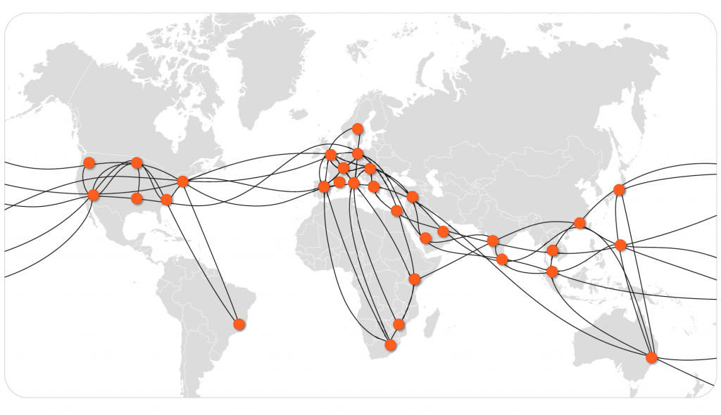 Screenshot of network diagram.