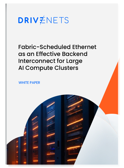 Fabric-Scheduled Ethernet as an Effective Backend Interconnect for Large AI Compute Clusters