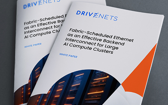 Fabric-Scheduled Ethernet as an Effective Backend Interconnect for Large AI Compute Clusters