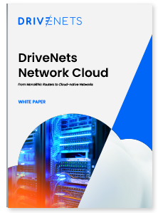 DriveNets white paper cover.