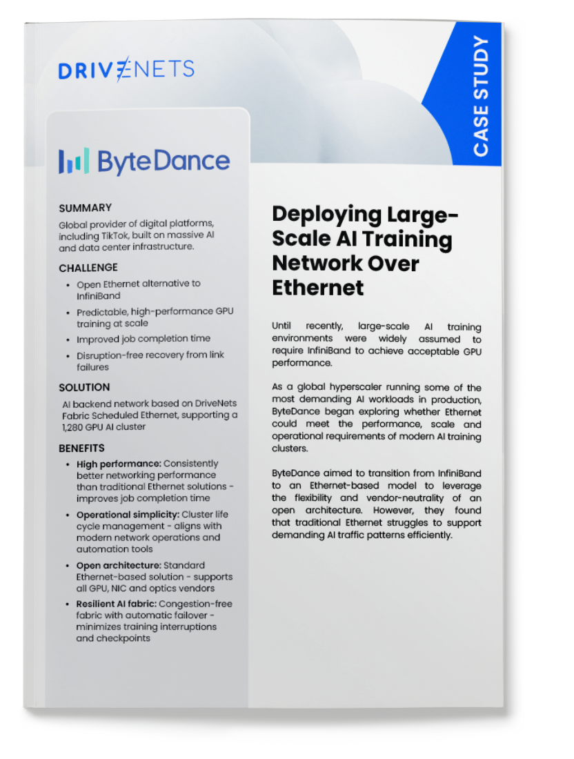 Case Study - Deploying Large-Scale AI Training Network Over Ethernet